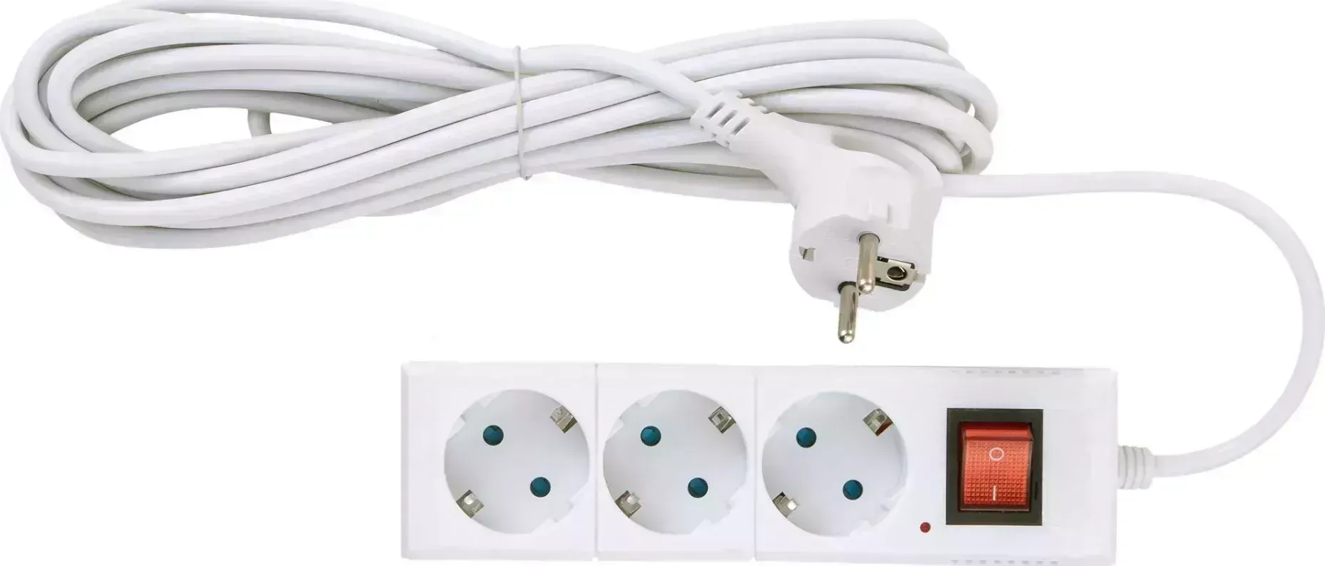 Удлинитель DUWI 32059 3 Supraline 3гн. 5м. Белый