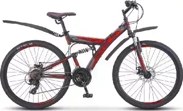 Велосипед STELS Focus MD 26" 21-SP V010*LU088523*LU073825 *18" Чёрный/красный