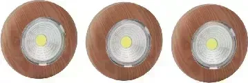 Фонарь RITTER 29102 2 Самоклеящийся СД -подсветка Pushlight 3Pack дерево