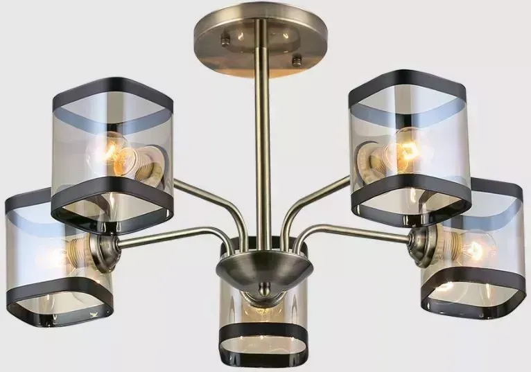 Люстра RITTER 52552 3 Modern 00592/5 5хE27, 560х560х310мм, латунь,