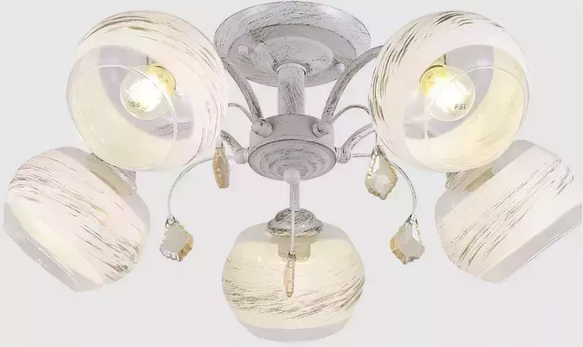 Люстра RITTER 52531 8 Modern 178/5 5хE27, 580х580х280мм, хром,