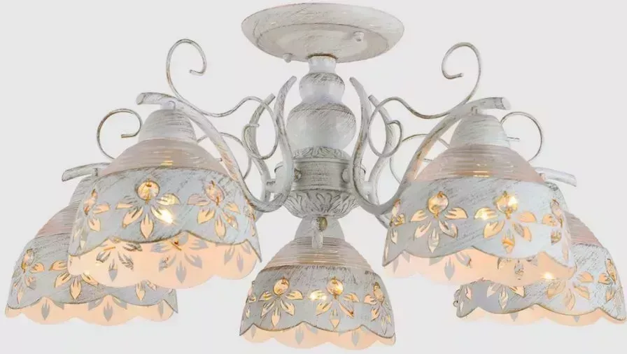 Люстра RITTER 52513 4 Romantic 155/5 5хE27, 580х580х265мм, золото,