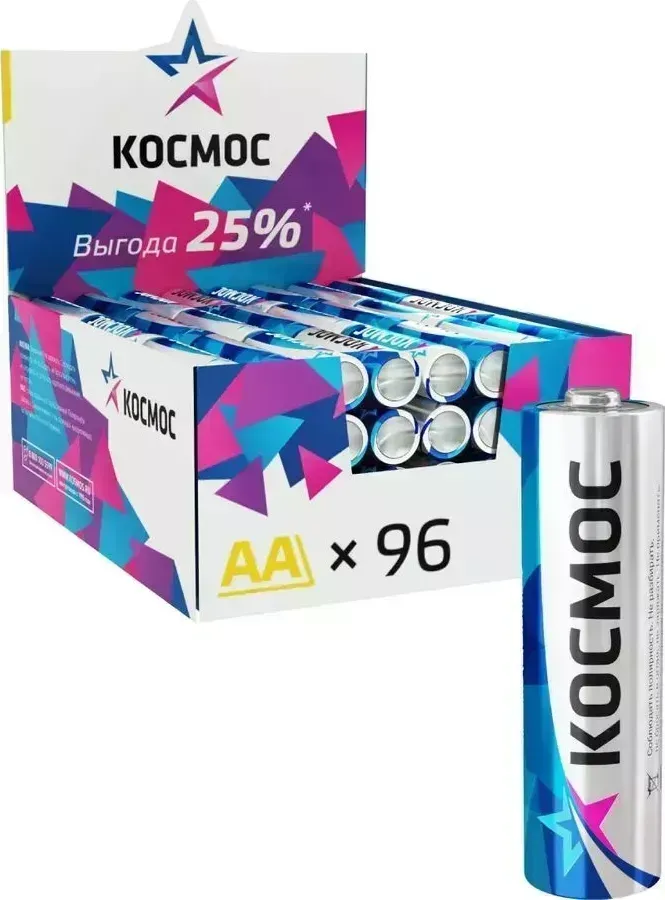 Батарейки КОСМОС KOCLR6_96BOX