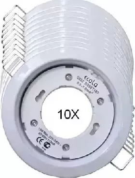 Светильник ECOLA FW5310ECB GX53 H4 белый 38x106 мм (упаковка 10шт.) светильник H4