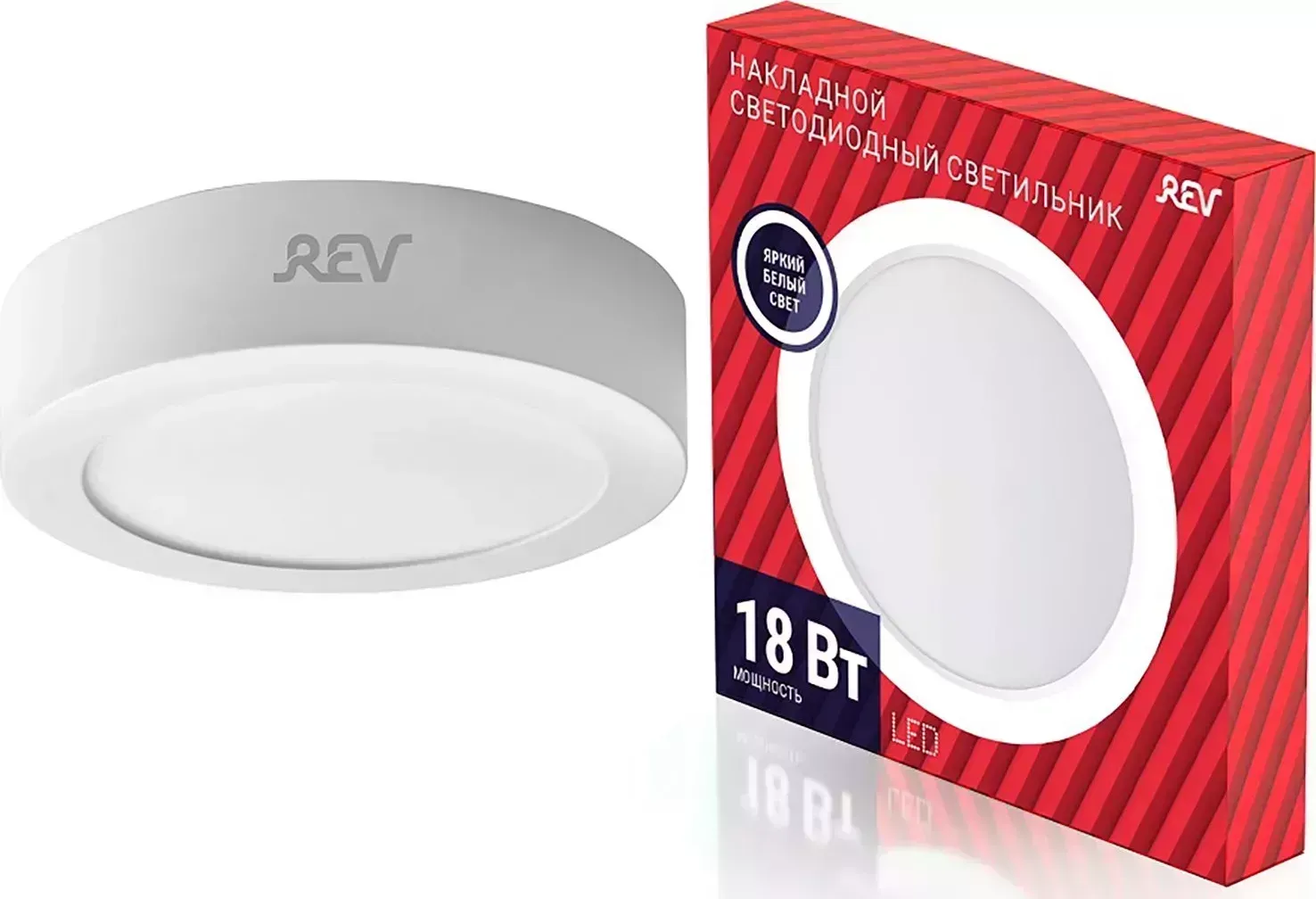 Cветодиодная панель REV 28905 0 Round 18W 4000К Ф230мм.