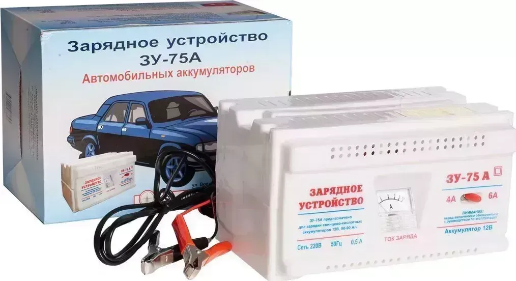 Зарядное устройство AZARD (ЗАРЯД003) ЗУ-75А трансформаторное
