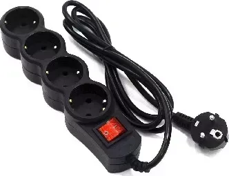 Сетевой фильтр 5BITES SP4B-150 - 4 роз - 5 м - черный