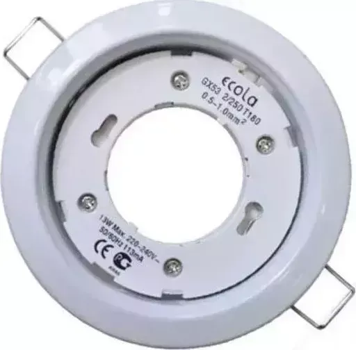 Светильник ECOLA (FW53H4ECB) GX53/H4, , без лампы, белый