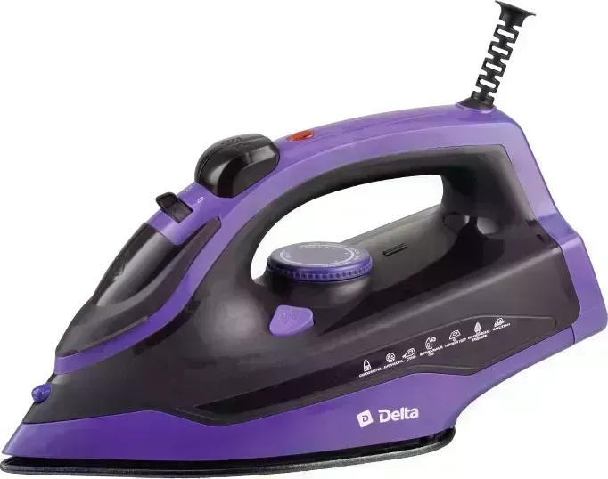 Утюг DELTA DL-353 черный с фиолетовым