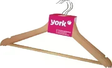 Вешалка YORK деревянная 067510 (3шт/уп)