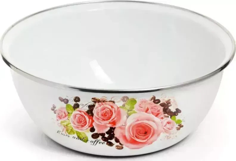 Миска ЭСТЕТ ЭТ-75091 "Розы и кофе" 2,5 л (55043)