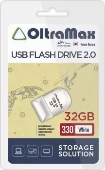Флеш-накопитель OLTRAMAX OM-32GB-330-White USB флэш-накопитель