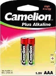 Батарейки CAMELION (1651) LR03 Plus Alkaline BL-2 (LR03-BP2, батарейка,1.5В)