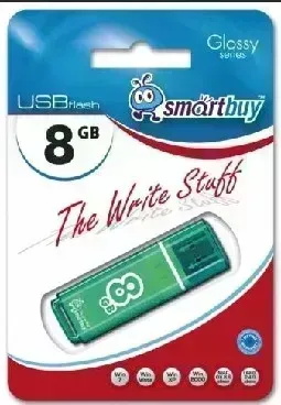 Флеш-накопитель SMARTBUY (SB8GBGS-G) 8GB GLOSSY SERIES GREEN