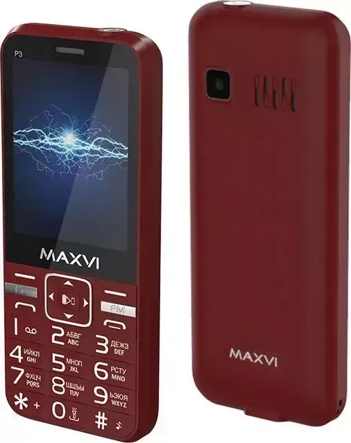 Телефон MAXVI P3 WINE-RED телефон P3