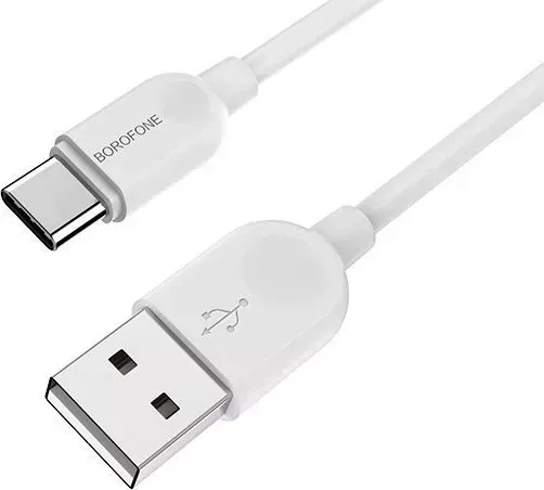 Кабель BOROFONE (6957531089995) BX14 USB-Type-C 3A 1.0m - белый