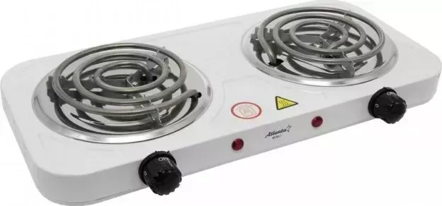 Настольная плита АТЛАНТA ATH-1737 (white) двухконфорочная ATLANTA ATH-1737 (white)