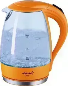 Чайник электрический АТЛАНТA ATH-2461 оранжевый стекло