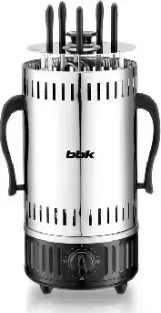Электрошашлычница BBK BBQ601T н.сталь/черный