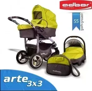 Коляска 3 в 1 Adbor 3 в 1 Arte 3x3 55 (00-00000389)