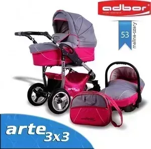 Коляска 3 в 1 Adbor 3 в 1 Arte 3x3 53 (00-00000388)