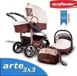 Коляска 3 в 1 Adbor 3 в 1 Arte 3x3 64 (00-00000390)