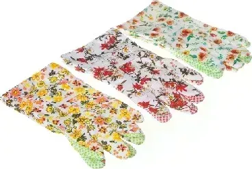 Перчатки INBLOOM садовые х/б ткань с ПВХ точкой, 9 размер, 23см, 30гр 188-036