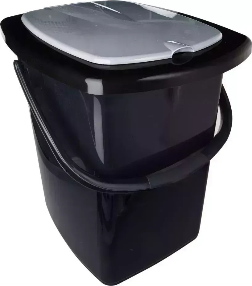 Ведро PLAST TEAM PT9080ЧЕРН-6РS 22л, черный