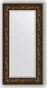 Зеркало Evoform с фацетом в багетной раме Exclusive 59x119 см, византия бронза 99 мм (BY 3495)