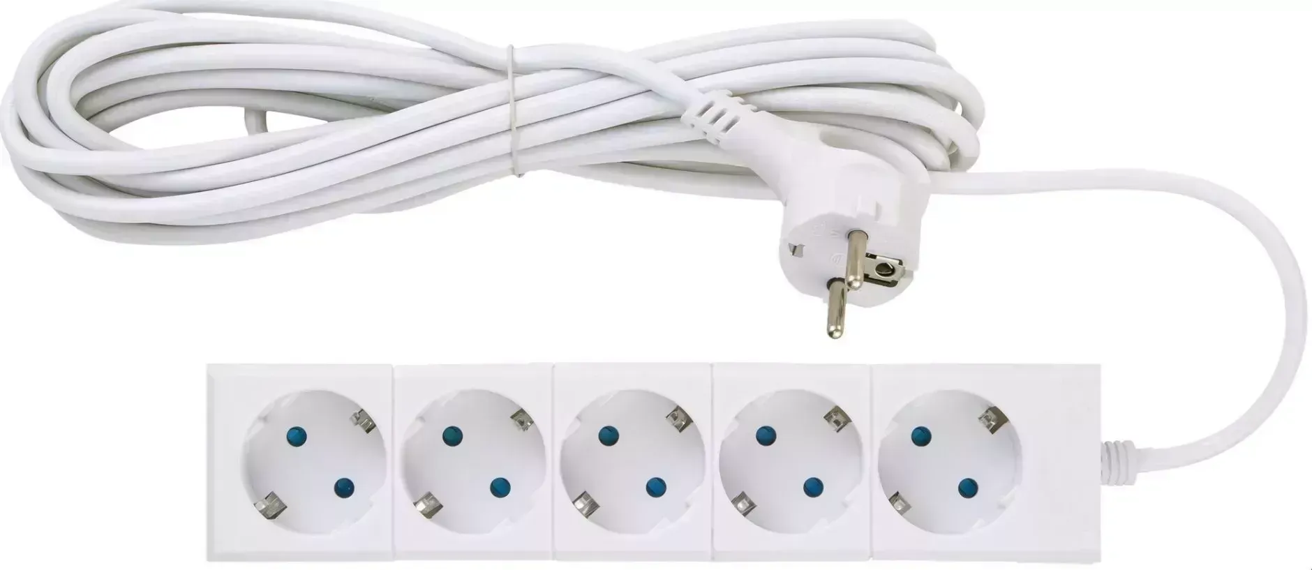 Удлинитель DUWI 32061 6 Supraline 5гн. 5м. Белый