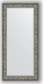 Зеркало Evoform с фацетом в багетной раме Exclusive 79x169 см, византия серебро 99 мм (BY 3598)