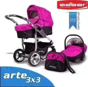 Коляска 3 в 1 Adbor 3 в 1 Arte 3x3 111 (00-00000394)