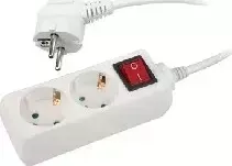 Удлинитель UNIEL 02915 S-GCD2-3B (16А/250В - 2роз., 3м, с/з, с выкл.)