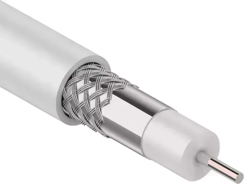 Кабель REXANT (01-2021) коаксильный RG-8X, 50 ОМ, бухта 100М серый