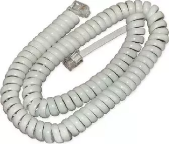 Смартфон REXANT (18-2041) 4м шнур витой, трубочный, белый