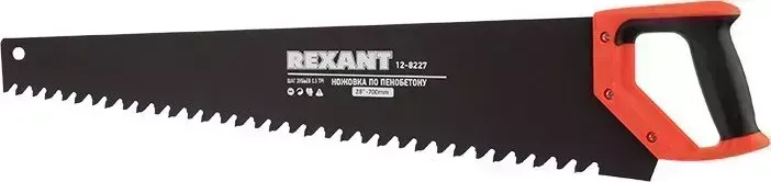 Нож REXANT (12-8227) овка по пенобетону 700 мм, защитное покрытие, твердосплавные напайки на зубья