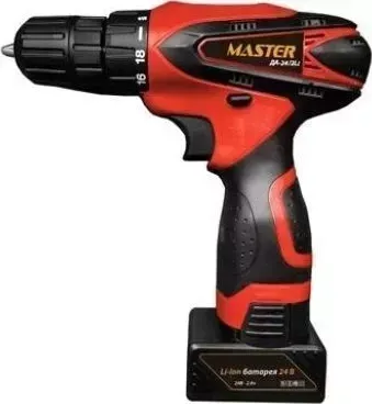 Дрель аккумуляторная MASTER ДА-24/2 LI 00-00013625 шуруповёрт