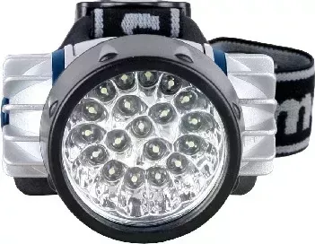 Фонарь CAMELION LED5323-19Mx ( налобн, металлик,19 ультра ярк LED, 4 реж, 3XR03 в компл, пласт, блис)