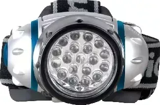 Фонарь CAMELION LED5313-19F4 ( налобн, металлик, 19LED, 4 реж, 3XR03 в компл, пласт, блист)