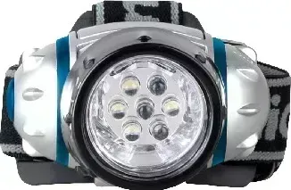 Фонарь CAMELION LED5310-7F3 ( налобн, металлик, 7LED, 3 реж, 3XR03 в компл, пласт, блист)