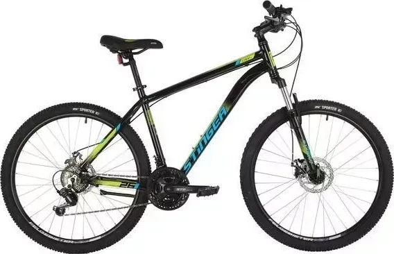 Велосипед STINGER 26AHD.ELEMEVO.14BK1 26" ELEMENT EVO черный, алюминий, размер 14" 146738