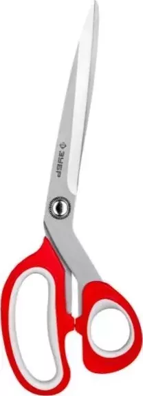 Нож ЗУБР "Мастер" изогнутые хозяйственные, двухкомпонентные ручки, 200мм 40442-21