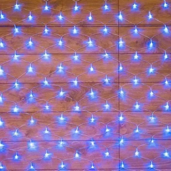 Гирлянда NEON-NIGHT (215-123) ГИРЛЯНДА &quot;СЕТЬ&quot; 1,5Х1,5М, ПР-Й ПВХ, 150 СИНИЕ "СЕТЬ"