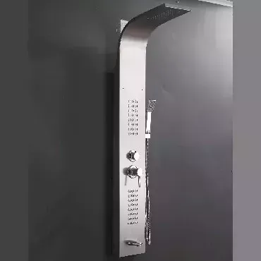 Душевая панель GFMARK 5501 "тропический душ" с двумя лейками корпус МАТОВАЯ нержавейка марка 304