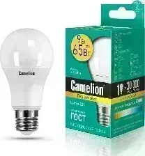 Лампа светодиодная CAMELION LED9-A60/830/E27 (Эл. 3000К)