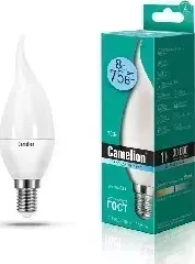 Лампа светодиодная CAMELION LED8-CW35/845/E14 (Эл. 4500К)