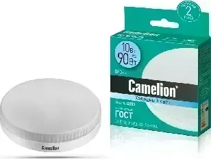 Лампа светодиодная CAMELION LED10-GX53/845/GX53 (Эл. 10Вт 220В) 4500К