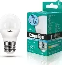 Лампа светодиодная CAMELION LED10-G45/845/E27 (Эл. 4500К) Лампочка
