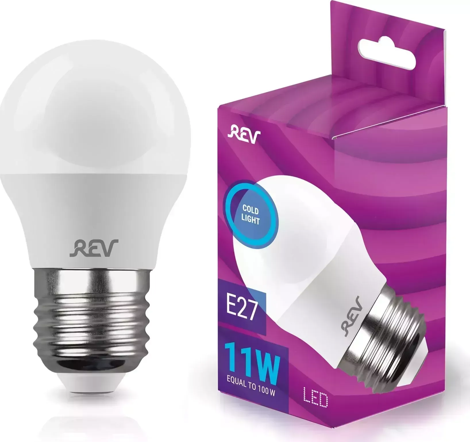 Лампа REV 32522 2 G45 Е27 11W, 6500K, дневной свет
