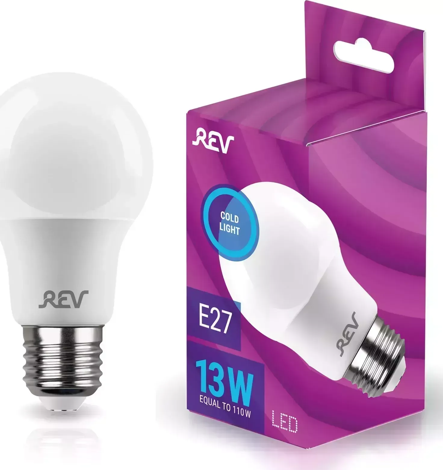 Лампа светодиодная REV 32529 1 A60 Е27 13W, 6500K, дневной свет
